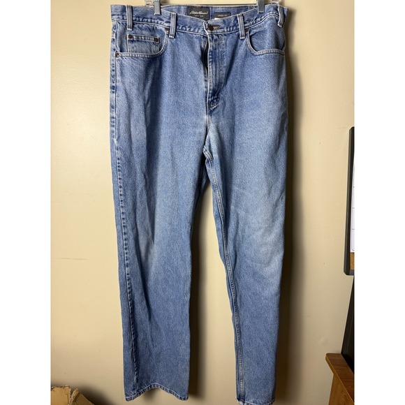Eddie Bauer Other - Vintage Eddie Bauer Medium Wash Jeans Mens 36x32 Denim Blue Straight Relaxed